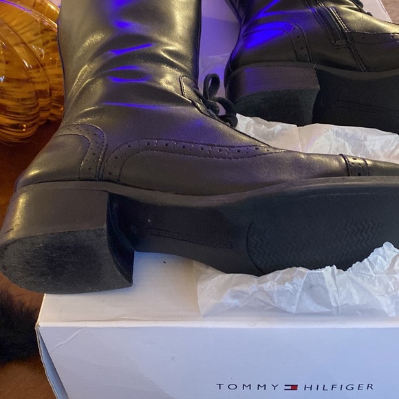 Tommy Hilfiger Tall Black Boots - Picture 10 of 13